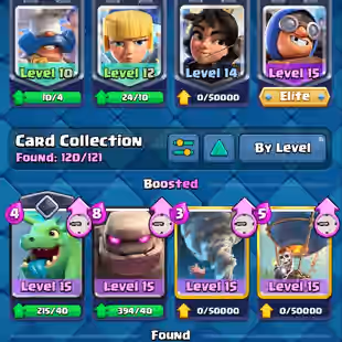 🔥KT15 XP56🔥 | 34 MAX 10 ELITE | 19 EVOLOTIONS | 109 EMOTES | 10150 TROPHY | 10 TOWER SKIN | INSTANT DELIVERY - Image 6