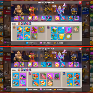 LEAGUE SET 🏆 FULL MAX TH17 ✨ 33/33 EQUIPMENTS UNLOCKED | MAGIC ITEMS AND CWL MEDALS | INSTANT DELIVERY - Image 3