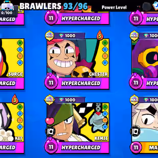 | 147 EPIC SKINS | MATCHERINO & 35 RANK PIN | SOLAR FAME 3| 87000 CUPS | 93 BRAWLERS | 372 SKINS | INSTANT DELIVERY - Image 10