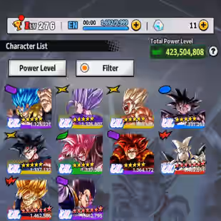 D791-Nice Account-10 UL(SS Goku+Goku Uis+SS4 Gogeta+Rose+Gogeta+Turles+Beast Gohan)+53 Legends+Good Equipment+Good Team - Image 2