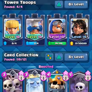 🔥KT14 XP51🔥 | 35 MAX 2 ELITE | 4 EVOLOTIONS | 77 EMOTES | 7 TOWER SKIN | 956 GEMS | 8082 TROPHY | INSTANT DELIVERY - Image 8