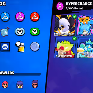 |BLUE / RED KING FRANK| MATCHERINO PIN| 2 PRESTIGE|METEORIC FAME| 92600 CUPS | 94 BRAWLERS |364 SKINS - Image 33