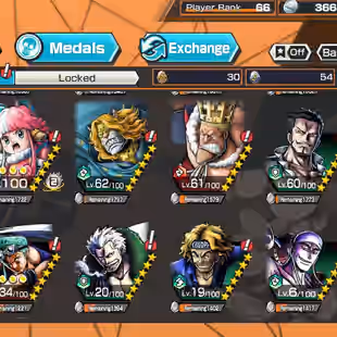 BR610-IOS-Android-Hyber 50-5 Ex(Gear 5 v2-Kizaru-Garp-Roger v2-Kaido-Akainu-Shank v4-Shank v3-Shank-Yamato)-Vip Medal - Image 10