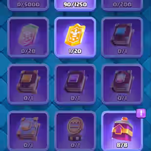 🔥KT15 XP60🔥 | 102 MAX 22 ELITE | 11 EVOLOTION | 101 EMOTE | 10465 TROPHY | 5 TOWER SKIN | 1108 GEMS | INSTANT DELIVERY - Image 10