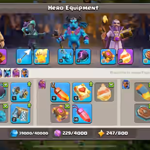 VERY CHEAP 💎 TOWNHALL 14 💎 GG SB FA MM FB || 57-66-52-55-30 HEROES [] RENAME FREE [] INSTANT -AVAILABLE - Image 4