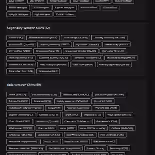 181 LVL - 1X GLACIER - 61X BLACK ICES  - 21X SEASONALS - 16X UNIVERSALS - 2X ELITES - 1X EMERALD - 71 OPERATORS - FA - Image 4