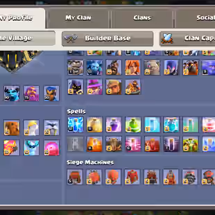 🔥TH 17 READY FOR 18 FULL MAX INSTANT🔥65800 GEMS-XP 262-FULL MAGIC ITEM-5 EQUIPMENT MAX-NC YES-FULL WALS DEFENSE MAX - Image 4