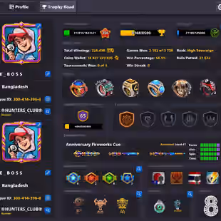 14.4B COINS ACCOUNT | Level 256 | 19 Legendary Cues | 3 Cues MAX | Miniclip Unlimited Password Change | Fresh Account - Image 1