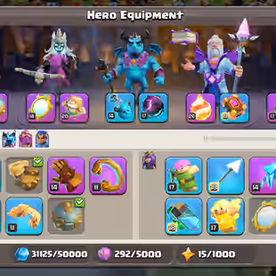 ❗[ TH-16 NEAR MAX - LEAGUE WARDEN ]❗S.B [MAX] - FB [26] - EB [23] - AF [20] - 12X EPIC | HEROS: 90-88-69-70-45 || BH MAX - Image 6