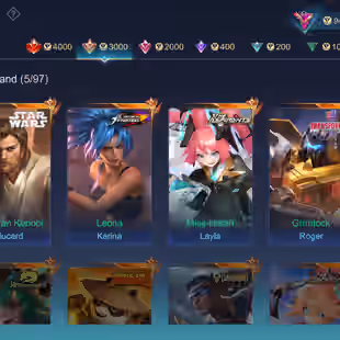 HYPER BASED PREMIUM ACCOUNT|| LEVEL 79 || EXALTED V || LEGEND 1|| GRAND 5|| EXQUISITE 7|| SKINS 303|| HEROS 121||ALL MAX - Image 5