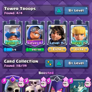 RAREST EMOTE CRL 💎 48 MAX CARD 💎 26 ELITE - 15 EVO - ULTIMATE CHAMPION ARENA 23 - 71 EMOTES - XP 60 - 3K GEM - 12 SKIN - Image 3