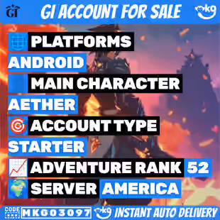[NA] | Adventure Rank 52 | 29 Characters | 3x Five-Star Heroes: Yoimiya And Nahida | 2x Five-S... ! MKG03097 - Image 1