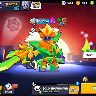 TROPHIES 65798 [] BRAWLER  86 [] MAX BR  15 [] HYPER   10 [] SKINS  152 - Image 1