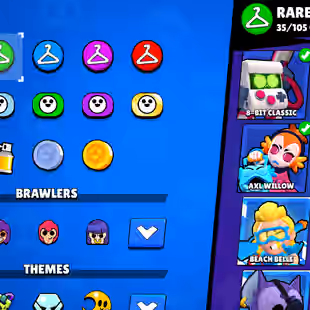 RARE 🔥 45K TROPHY 🔥 [27 MAX (21 HYPER)]!! 156-SKINS!! 87!89 BRAWLERS!! 163-GEMS!! DELIVERY INSTANTLY - Image 8