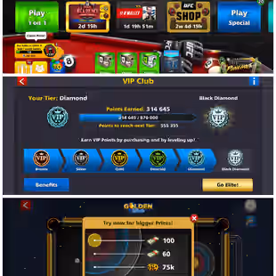 88 CCP ACCOUNT | Level 382 | VIP Diamond | 1.1B Coins | 3K+ Cash | 10 Special Cues MAX | 12 Leg Cues MAX | Fresh Account - Image 6