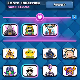 🔥KT15 XP57🔥 | 41 MAX 15 ELITE | 11 EVOLOTIONS | 143 EMOTES | 12150 TROPHY | 9 TOWER SKIN | 242 GEMS | INSTANT DELIVERY - Image 2