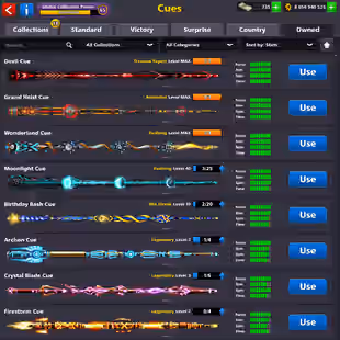 8 BILLION COINS ACCOUNT | Level 355 | 17 Legendary Cues | 3 Special Cues MAX | CCP 65 | 40+ Event Rings | Fresh Account - Image 3