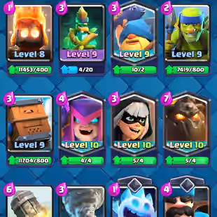 ❗[ 36X MAX CARDS - 13X ELITE CARD ]❗ 9 X EVULOSION || TROPHY: 10000 || LEVEL: 56 || 72X EMOTES || KT: 15 - Image 4