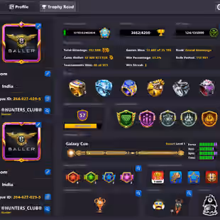 13B COINS ACCOUNT | Level 311 | VIP Emerald | 16 Legendary Cues | Galaxy Cue Equipped | Fresh Account - Image 1