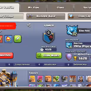 QUEEN MAXED Lvl 105 💎 NEW TROOP n SPELL MAXED 💎 TOWNHALL 18 -8000 GEMS - 24 EQUIPMENT MAX- BH 10 MAX - AVAILABLE - Image 5