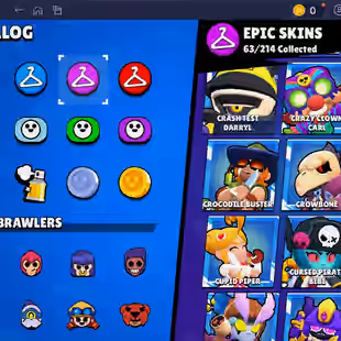 🌟 220 SKINS🌟74.950 TROPHY | 95 BRAWLERS | 22 HYPERCHARGED | 31 MAXED BRAWLERS | CHAINSAW BUSTER | LOADED RICO | CORSA - Image 41