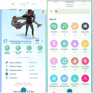 🛑[MG][287] LEVEL43(MYSTIC) | BIG CATCHER POSE-ALOLA GREETINGS POSE | GIGANTAMAX KINGLER TRADABLE | ROCKSTAR PIKA - Image 5