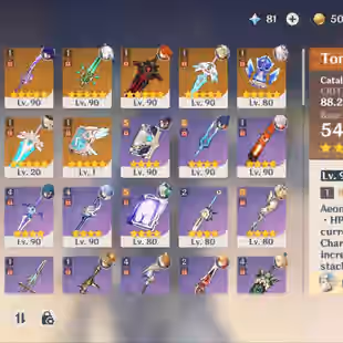 EU - AR59 - Charcter 66 - 5Star 21 -  11 Weapons 5 Star - Beutiful Rare Account - 589 - Image 6