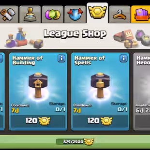 PvP LEGEND RANKED 💎20 EQUIPMENT MAX 💎 TH 17  MAX HERO - PETS MAX - 274 XP - 3400 GEM- 875 MEDAL - 23K CUP - INSTANT - Image 13
