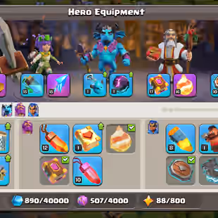 AWESOME TH 15-XP 204-HERO 80-81-55-30-EPIC GG 17 FA 15 FB 18 EB 11-MEDALS 505-STRONG WALLS-BEST DEAL - Image 5