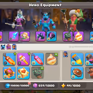 TH 17 FULL MAX NOTHING LEFT CLASH OF DRAGON SCENERY | 5X HERO MAX | HIGH XP-288 | 12K GEMS | 1116 MEDEL | 5434 WARSTA - Image 15