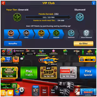 17 Legendary Account | Level 133 | VIP Emerald | 100M Coins | Frostblight Cue Purchased | Fresh Account - Image 4