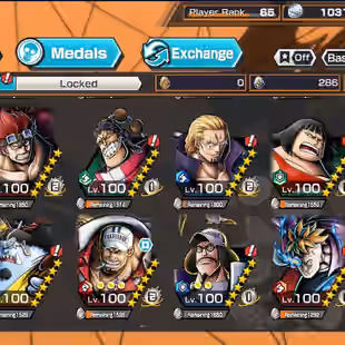 BR547-IOS-Android-Hyber 64-11 Ex(Kuzan-Lucci-Shank v4-Akainu-Roger-Kaido v2-Zoro-Kaido v3-White Beard)-Vip Medal-SP 162 - Image 36