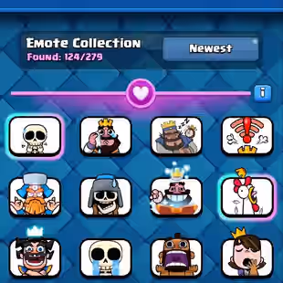 🔥KT15 XP56🔥 | 39 MAX 12 ELITE | 12 EVOLOTION | 13955 TROPHY | 124 EMOTE | 8 TOWER SKIN | 1059 GEMS | INSTANT DELIVERY - Image 3