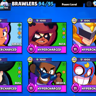 |BLUE / RED KING FRANK| MATCHERINO PIN| 2 PRESTIGE|METEORIC FAME| 92600 CUPS | 94 BRAWLERS |364 SKINS - Image 11