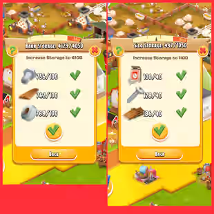 💥 LEVEL 80 💥 DIAMONDS 600 [] BARN 4000 [] SILO 1000 [] SO MANY VOUCHERS [] COINS 4 MILLION  [] MAINLAND UNLOCKED - Image 5