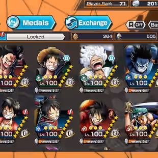 BR597-IOS-Android-Hyber 55-8 Ex(Gear 5-Zoro-Lucci-Roger Skins-Yamato Ace-Akainu-Shank)-Vip Medal-Support 162-647 Frag - Image 46