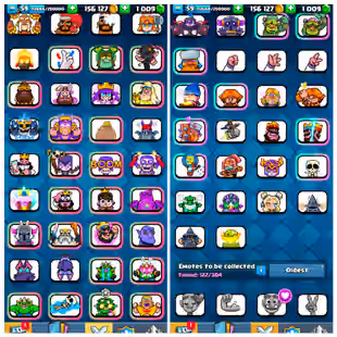 🔥40!!OFF🔥LEVEL-59 |! 10700 TROPHY |! 14 EVO 18 ELITE 65 MAX 122 EMOTE 37 EXCLUSIVE EMOTE 9 TOWER SKIN |!NC-FREE - Image 4