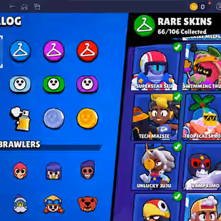 🌟 220 SKINS🌟74.950 TROPHY | 95 BRAWLERS | 22 HYPERCHARGED | 31 MAXED BRAWLERS | CHAINSAW BUSTER | LOADED RICO | CORSA - Image 23