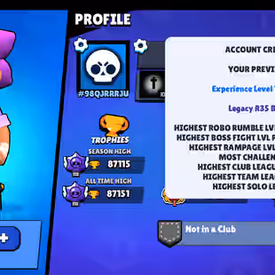 | 147 EPIC SKINS | MATCHERINO & 35 RANK PIN | SOLAR FAME 3| 87000 CUPS | 93 BRAWLERS | 372 SKINS | INSTANT DELIVERY - Image 32