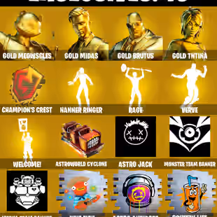 PC | STACKED ACCOUNT | 111 Skins | ONLY ONE LEFT | Gold Meowscles | Harbinger Omegarok | Spectra Knight | 250 VB - Image 3