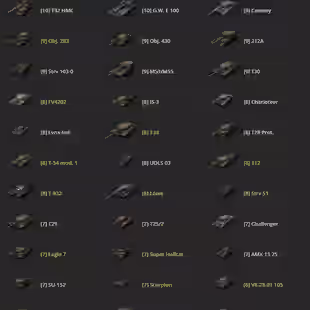 [US] 5 TIER X | 29 PREMIUM TANK | TOTAL TANKS 63 | 7962 (46%) WINS | 296.112 CREDITS | - Image 3