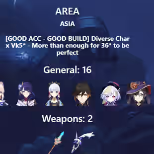 R284-ASIA-AR56-Neuvillette-Nahida-Tighnari-Kamisato-Yae Miko-Kokomi-Raiden-Ayaka-Zhongli-Qiqi-Mona-Klee-Keqing-Jeans - Image 2