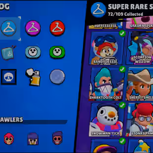 🌟201 SKINS🌟72.400 TROPHY | 93 BRAWLERS | 25 MAX | 14 HYPERCHARGED | INSTANT DELIVERY | FULL ACCESS - Image 32
