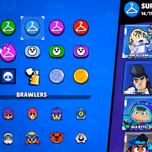 🔥[ 60X BRAWLERS - 7X MAX BRAWLERS ] 🔥 TROPHY: 18000 || 40X CUTE AND SOME RAREST SKINS || FAST DELIVERY - Image 14