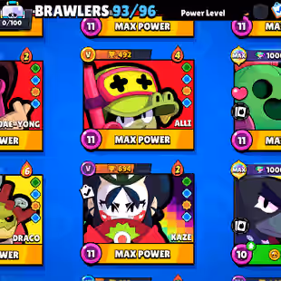 | 147 EPIC SKINS | MATCHERINO & 35 RANK PIN | SOLAR FAME 3| 87000 CUPS | 93 BRAWLERS | 372 SKINS | INSTANT DELIVERY - Image 14