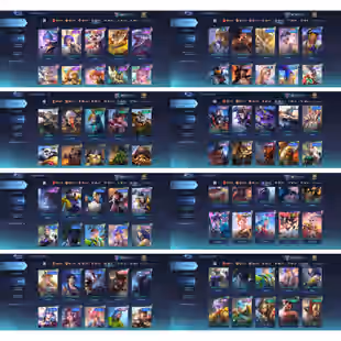 MOONTON | LV 115 | ⭐MAGIC CHEST LEGEND BACKGROUND⭐ | EPIC RECALL F. CROWN | WR 55 PERCENT | HERO 121 | SKIN 245 | BP 11K - Image 5
