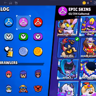 🌟 220 SKINS🌟74.950 TROPHY | 95 BRAWLERS | 22 HYPERCHARGED | 31 MAXED BRAWLERS | CHAINSAW BUSTER | LOADED RICO | CORSA - Image 42