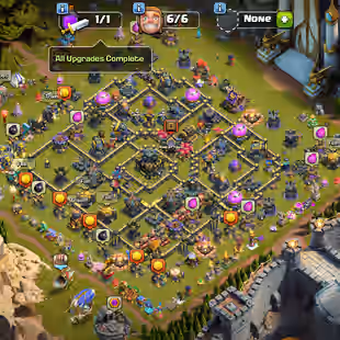 TH 17 FULL MAX NOTHING LEFT CLASH OF DRAGON SCENERY | 5X HERO MAX | HIGH XP-288 | 12K GEMS | 1116 MEDEL | 5434 WARSTA - Image 2