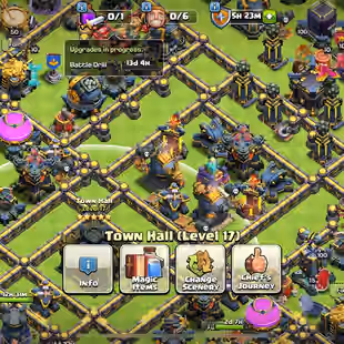 LEGEND RANK 💎 33 EQUIPMENT TOWNHALL 17 💎 HERO MAX - 4k GEM -261 xp - 900 MEDAL - BH 10 MAX - FREE RENAME - INSTANT - Image 2