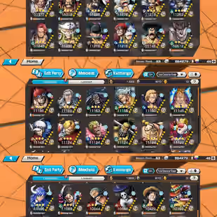 RF1-Hyber 106+10 Ex Max(Shank v4+Roger+Kaido v2+Roger v2+Gear 5+Kaido v3+Shank v3+Zoro)+Vip Suppor+Medal+Bounty Festival